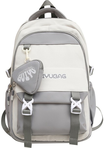 Okul Tarzı Rahat Basit Moda Moda Orta Okul Sırt Çantası (Yurt Dışından)