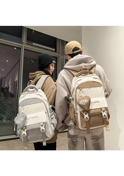 Okul Tarzı Rahat Basit Moda Moda Orta Okul Sırt Çantası (Yurt Dışından) indirimleri