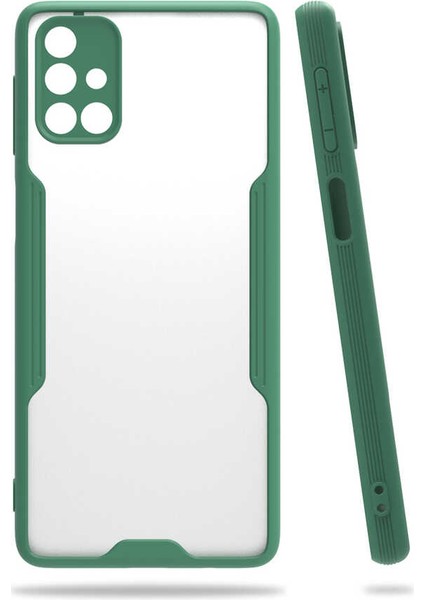 Galaxy M31S Kılıf Zore Parfe Kapak-Koyu YEŞIL-8682314087049-MLTD48836