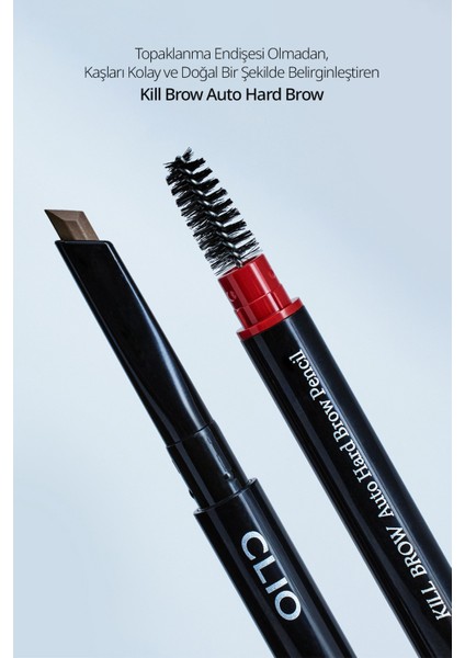 İnce Altıgen Uçlu Kaş Kalemi CLIO Kill Brow Auto Hard Brow Pencil (05 Gray Brown)