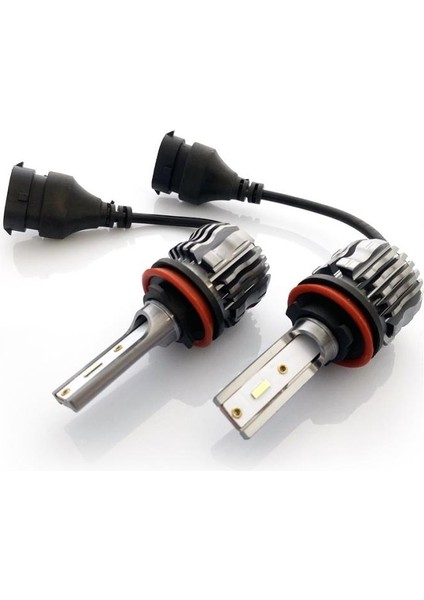 H11 LED Xenon Oto Ampul Zero Fansız Buz Mavi