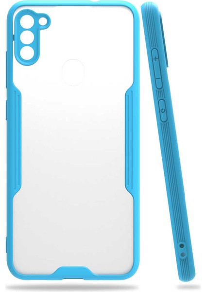 Galaxy A11 Kılıf Zore Parfe KAPAK-MAVI-8682314068628-MLTD45972