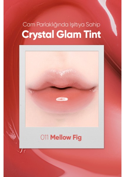 Yapışkanlık Hissi Vermeyen Yoğun Işıltılı Tint CLIO Crystal Glam Tint (11 Mellow Fig)