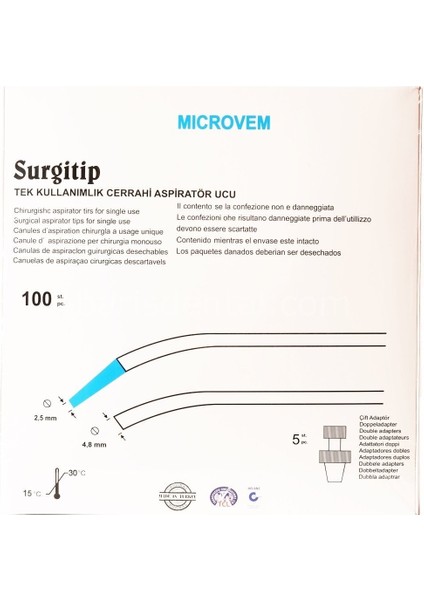 Cerrahi Sakşın Ucu 100 Adet