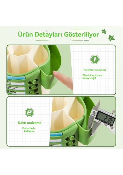 Öz Disiplinli Zımbalar Çıkarılabilir, Büyük Kapasiteli Öğrenciler Masaüstü Çok Fonksiyonlu Döner Kalem Tutucu Kullanır (Yurt Dışından) fiyatları