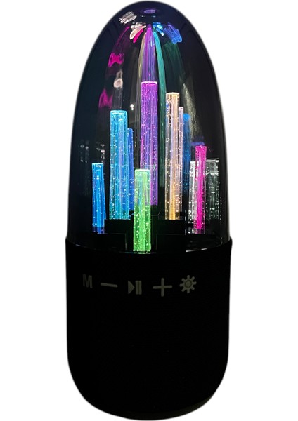 Renkli LED Işıklı Disko Hoparlör Sehpa Masa Tv Ünitesi Üstü Hoparlö Işıklı Rgb Süs Mini Box Hoparlör fiyatları