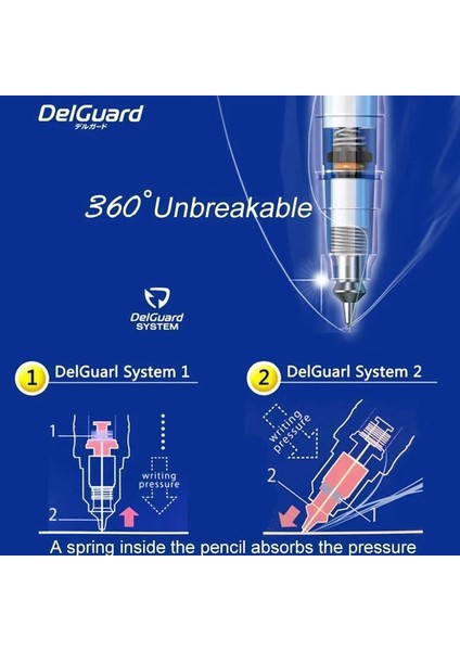 Delguard Versatil Kalem 0.7 Su Yeşilli modelleri