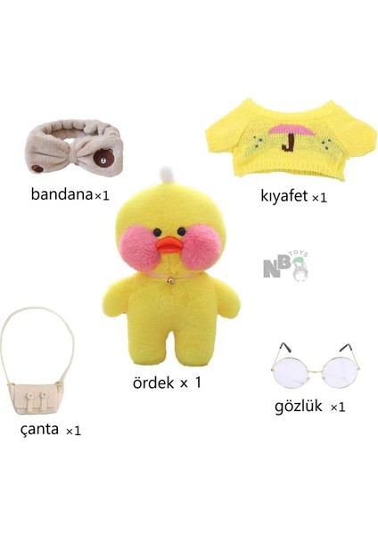 Lalafanfan Ördek Peluş Oyuncak 30CM Aksesuarlı Oyun Arkadaşı modelleri