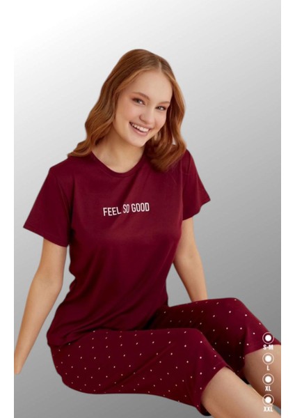 Kadın Kapri Pijama Takımı