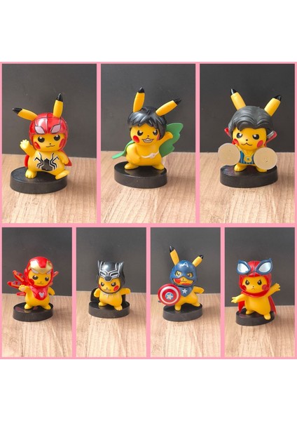 Pikachu Figür Süper Kahramanlar Serisi 1 Adet 10CM Pokemon Pikachu Figür Oyuncak indirimleri