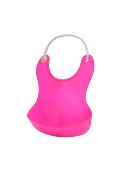 Buffer® Çocuk Bebek Mama Önlüğü Dökülme Engelleyici Bükülebilir Pembe