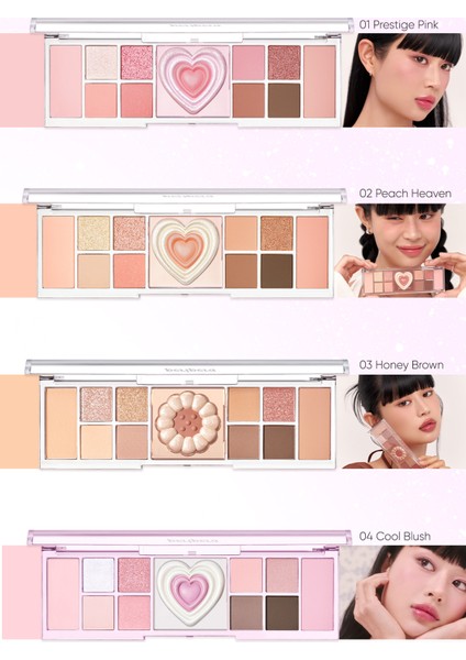 Çok Fonksiyonlu Makyaj Paleti PERIPERA All Take Mood Like Palette (03 Honey Brown) (Honey K-Ookie)