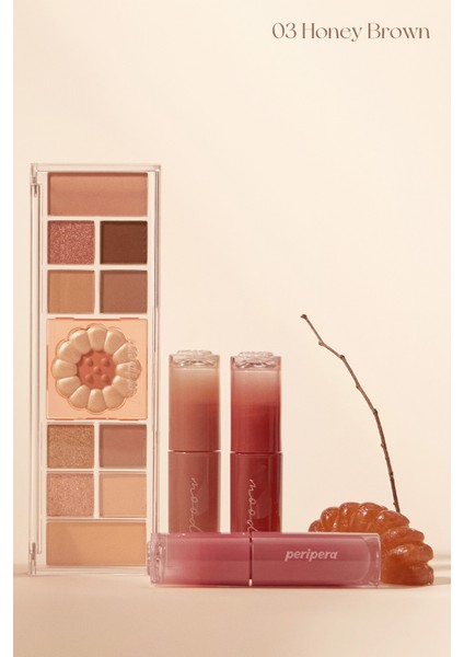 Çok Fonksiyonlu Makyaj Paleti PERIPERA All Take Mood Like Palette (03 Honey Brown) (Honey K-Ookie)