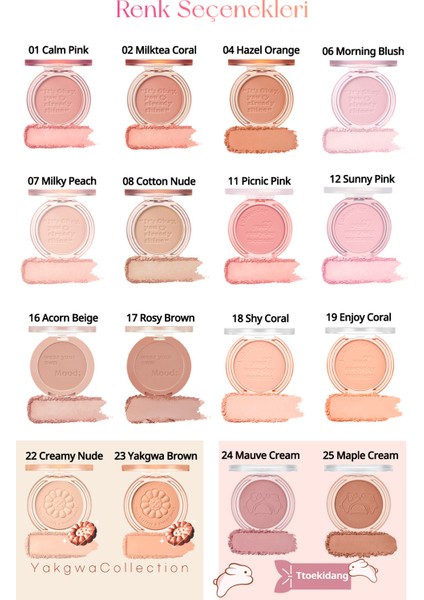 Sebum Dengeleyici Toz Allık PERIPERA Pure Blushed Sunshine Cheek (22 Creamy Nude)(K-Ookie) indirimleri