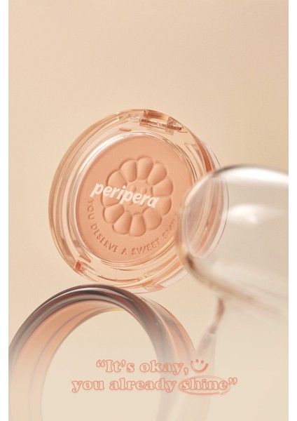 Sebum Dengeleyici Toz Allık PERIPERA Pure Blushed Sunshine Cheek (22 Creamy Nude)(K-Ookie)