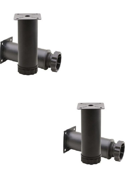 Ayarlanabilir Metal Orta Ayak 17 cm Siyah (2 cm Uzatma Payı Mevcut)