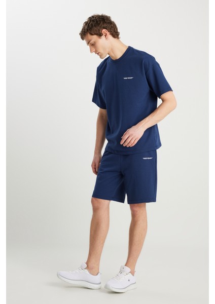 Pamuklu Comfort Fit Rahat Kesim Baskılı Beli Bağlamalı Yan Cep Eşofman Takımı fiyatları