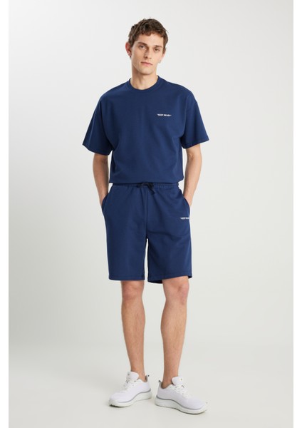 Pamuklu Comfort Fit Rahat Kesim Baskılı Beli Bağlamalı Yan Cep Eşofman Takımı indirimleri