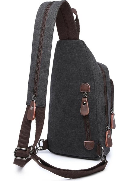 Unisex Su Geçirmez Hem Sırt Hem Çapraz Kanvas Kumaş Bodybag Çanta 1264 fırsatları