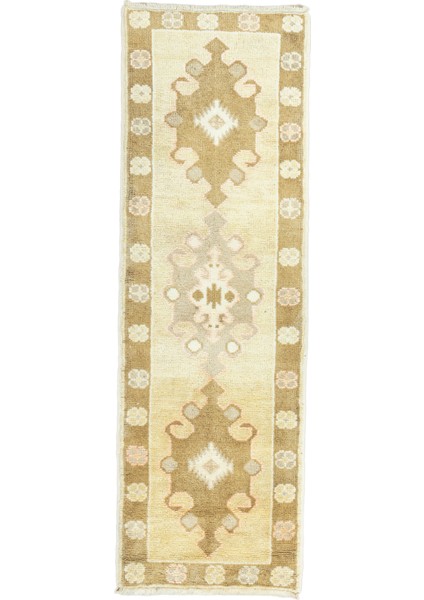 Simenit Natural Renkli Yün Yolluk 57 x 182 cm