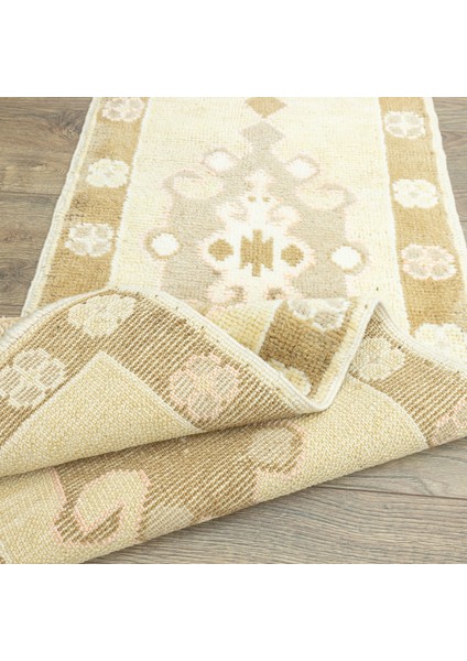 Simenit Natural Renkli Yün Yolluk 57 x 182 cm