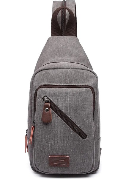 Unisex Su Geçirmez Hem Sırt Hem Çapraz Kanvas Kumaş Bodybag Çanta 1264