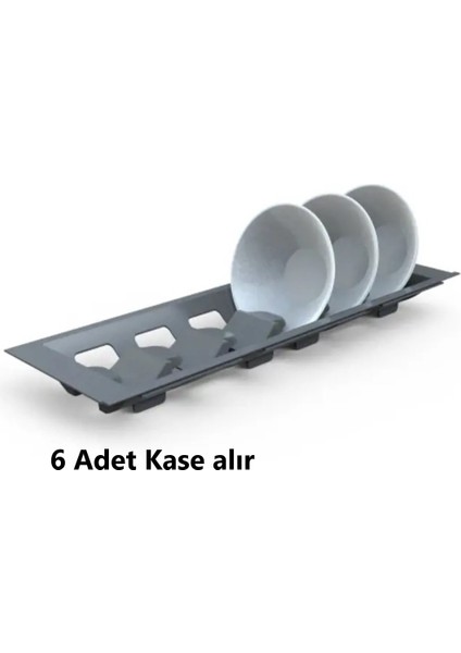 Çekmece Içi Kaselik 15,5cm x 48CM, Antresit (6 cm Boydan Kesilebilir)