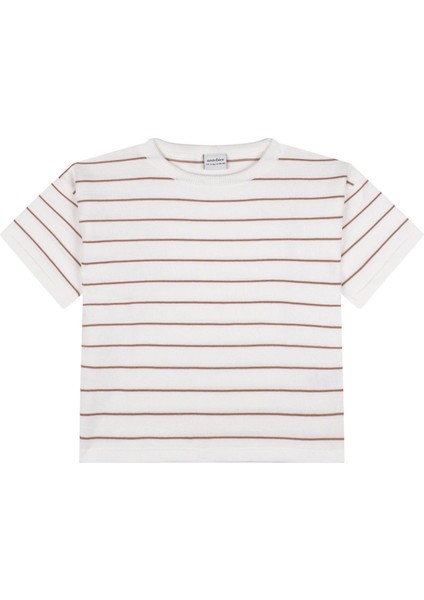 Bej Çizgili Triko Şortlu Set fiyatları