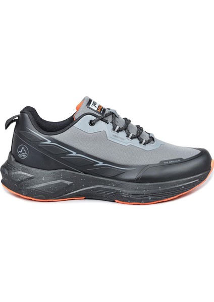 30720 Gri - Turuncu Sneaker Erkek Spor Ayakkabı