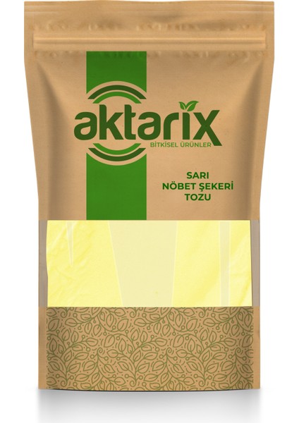 100 gr Safranlı Sarı Nöbet Şekeri Tozu / Yeni Öğütülmüş