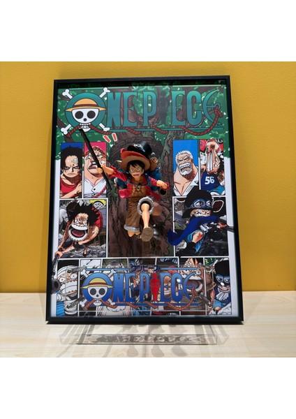 One Piece Serisi Karakterleri Luffy Diorama Süsleri Model Artı Birlikte Boyama (Yurt Dışından)