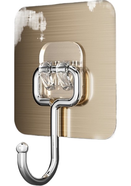 10 Adet Güçlü Iz Bırakmayan Yapışkan Duvar Kancaları Çivisiz Kancalar (Yurt Dışından)