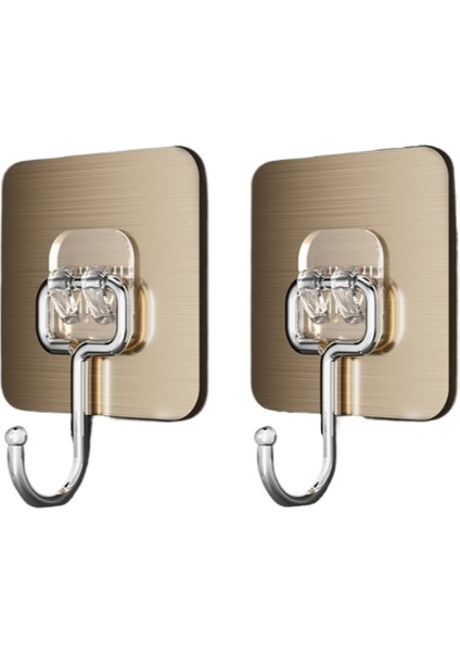 10 Adet Güçlü Iz Bırakmayan Yapışkan Duvar Kancaları Çivisiz Kancalar (Yurt Dışından)