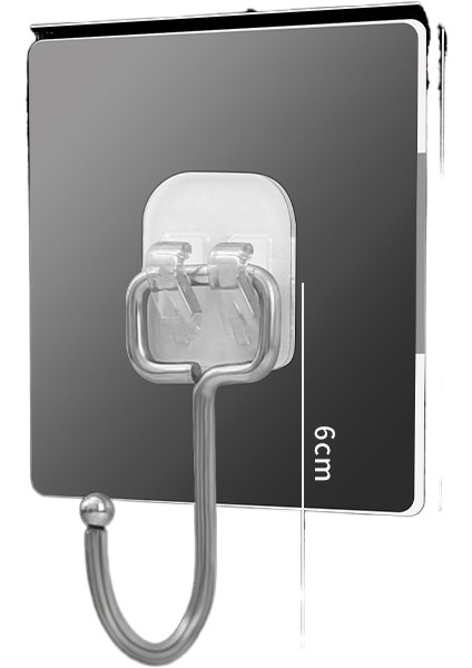 10 Adet Güçlü Iz Bırakmayan Yapışkan Duvar Kancaları Çivisiz Kancalar (Yurt Dışından)