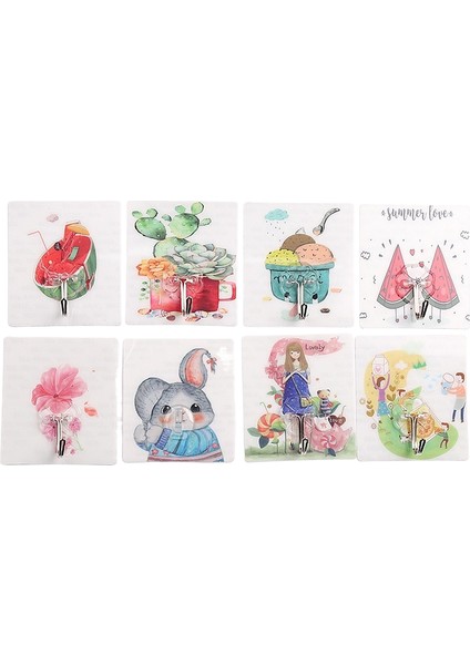 10 Adet Güçlü Iz Bırakmayan Yapışkan Duvar Kancaları Çivisiz Kancalar (Yurt Dışından)