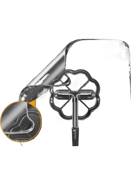 10 Adet Güçlü Iz Bırakmayan Yapışkan Duvar Kancaları Çivisiz Kancalar (Yurt Dışından)