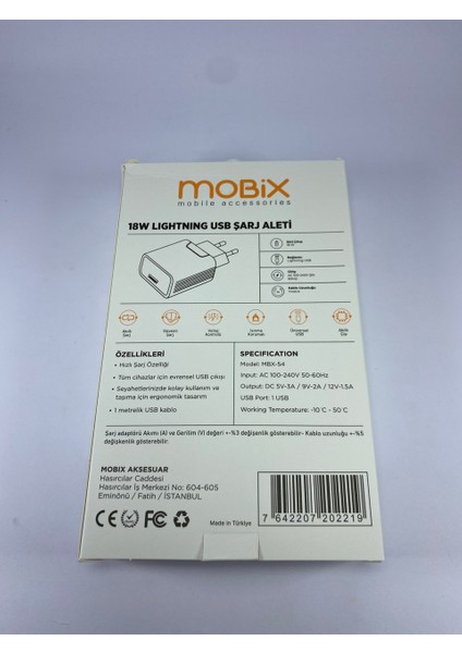Apple iPhone 12 Pro Max Uyumlu 18 Watt Lightning Hızlı Şarj Aleti