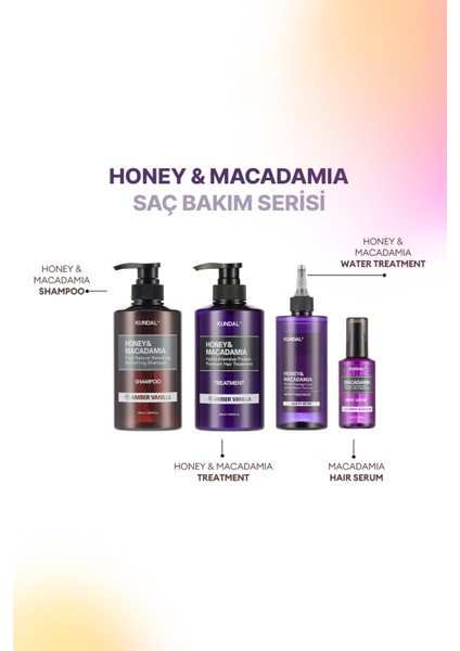 Yoğun Nemlendirici ve Besleyici Saç Kremi KUNDAL Honey & Macadamia Protein Treatment English Rose