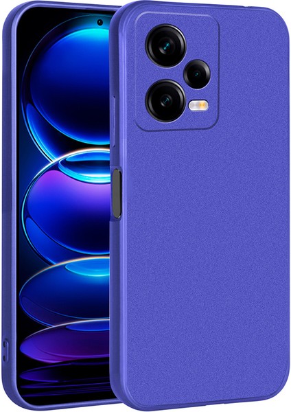 Xiaomi Redmi Note 12 Pro 5g Kılıf Zore Premier Silikon Kapak-Saks MAVI-8680436673737-MLTD87016
