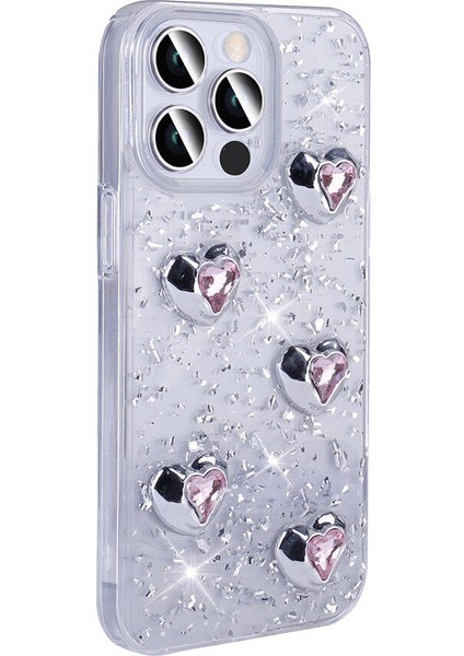 Apple iPhone 14 Pro Max Kılıf Airbagli Simli Arka Yüzey Zore Işıltı Silikon KAPAK-LILA-8680436785638 modelleri