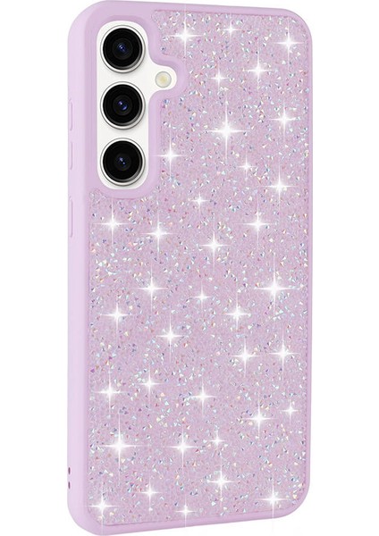 Galaxy S24 Plus Kılıf Parlak Taşlı Tasarım Zore Pırlanta KAPAK-LILA-8680436754443-MLTD99707
