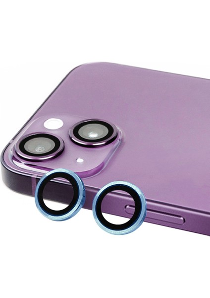 iPhone 15 Uyumlu Zore Cl-07 Kamera Lens KORUYUCU-MAVI-8680436721056-MLTD93540