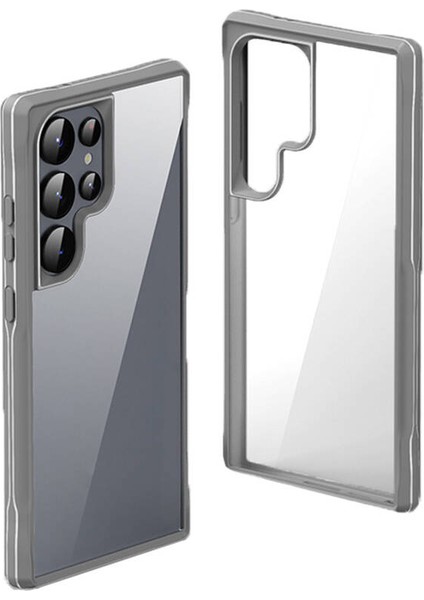 Galaxy S24 Ultra Kılıf Şeffaf Sert Pc Arka Yüzey Tasarımlı Zore Edo KAPAK-GRI-8680436764589-MLTD9811