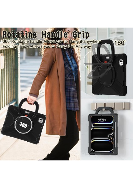 Apple iPad Pro 11 Inc 2. Nesil (2020) Yüzük Halka Standlı Zırhlı Armor Defender Kalemlikli Kılıf A2228 A2068 A2230 indirimleri