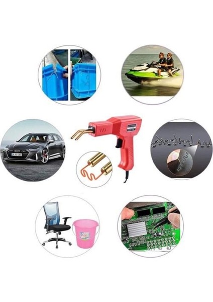 50W Araba Tampon Plastik Tamir Işıklı Kaynak Makinesi 600 Uçlu