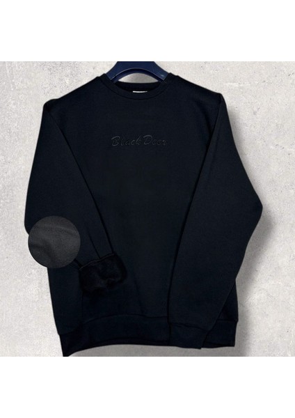 Unisex Bisiklet Yaka Oversize Şardonlu Basic Sweatshirt fiyatları