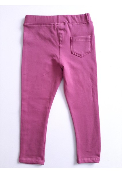 Kız Çocuk Beli Lastikli Pamuklu Esnek Kışlık Kumaş Tayt Pantolon fiyatları