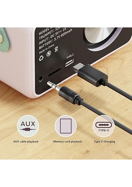 Kablosuz Hoparlör Yaratıcı Hediye Mini Nostajik Hoparlör Subwoofer Kablosuz Radyo Görünümlü Hoparlör modelleri