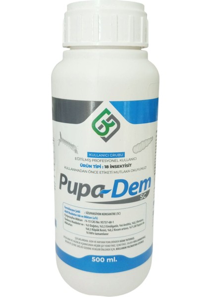 Pupadem Sc Karasinek ve Sivrisinek Larva Kontrolü - 500 ml