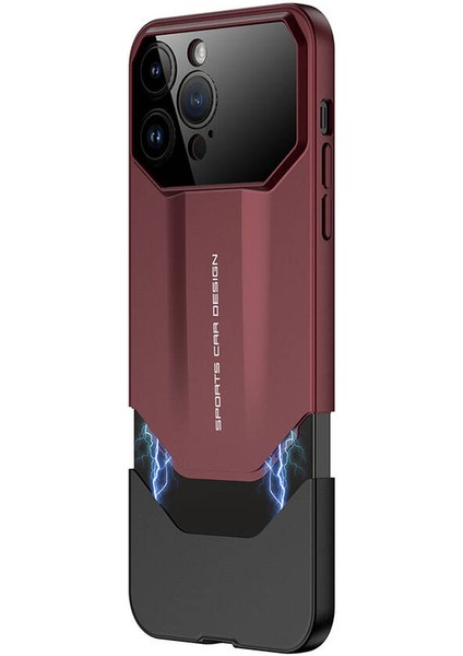 Apple iPhone 14 Pro Max Kılıf Çift Parçalı Zore Ays Pro Ikili KAPAK-KIRMIZI-SIYAH-8680436787090-MLTD